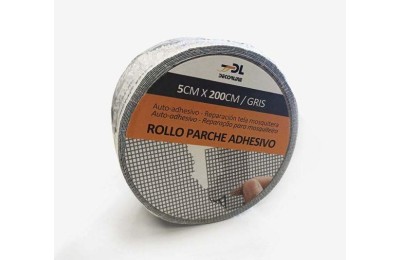 PARCHE MOSQUITERA GRIS ADHESIVO (ROLLO 5X200CMS.)