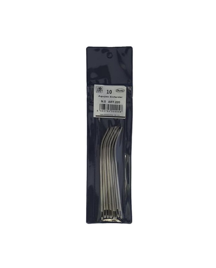 AGUJA SAQUERA CURVA ENFARDAR Nº7 17'5CMS. DAMA (10UDS.)