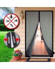 MOSQUITERA IMAN PARA PUERTA FREIXER NEGRA 100X210CMS.