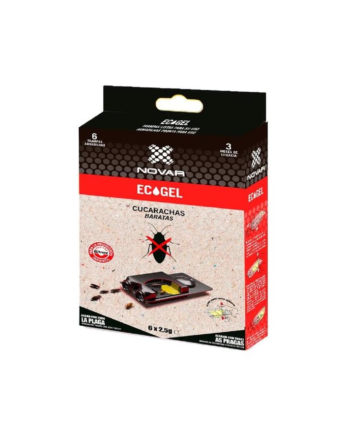TRAMPA CEBO GEL CUCARACHAS 6U. NOVAR