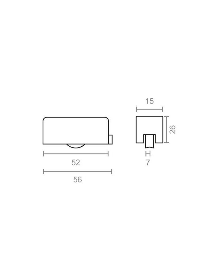 RODAMIENTO VENTANA ALUMINIO RD21 56X15X26MM. MICEL