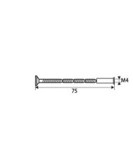 TORNILLO PASANTE MULTICORTE MICEL NIQUEL M4 X 75MM.
