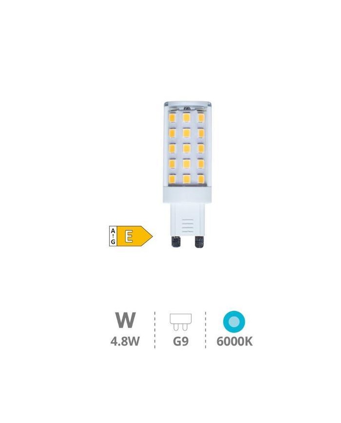 BOMBILLA LED GSC G9 4'8W. 6000K 530 LM (330º)
