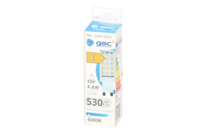BOMBILLA LED GSC G9 4'8W. 6000K 530 LM (330º)