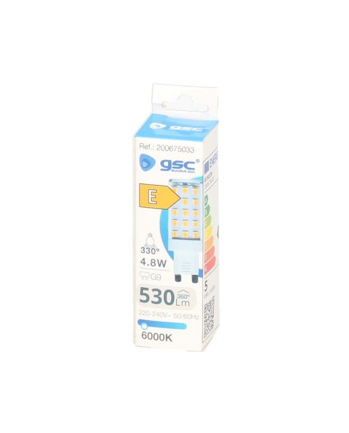 BOMBILLA LED GSC G9 4'8W. 6000K 530 LM (330º)