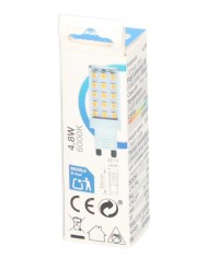 BOMBILLA LED GSC G9 4'8W. 6000K 530 LM (330º)