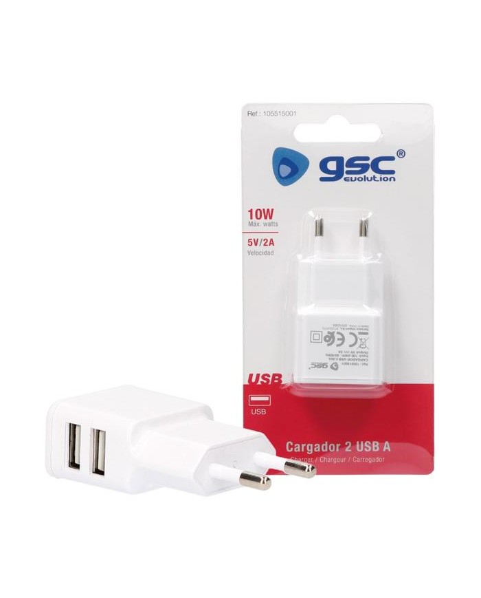 CARGADOR GSC 230V. A 2 USB