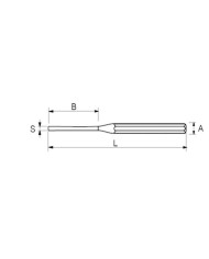 BOTADOR IRIMO CILINDRICO 3MM. 150MM.