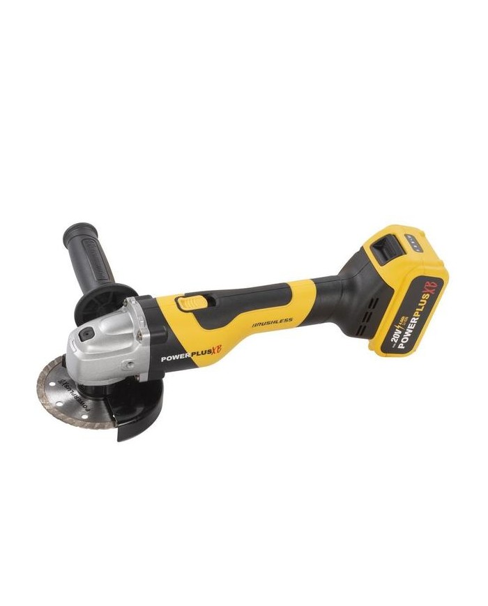 AMOLADORA 115MM. 20V. 2 BATERIAS Y CARGADOR POWERPLUS