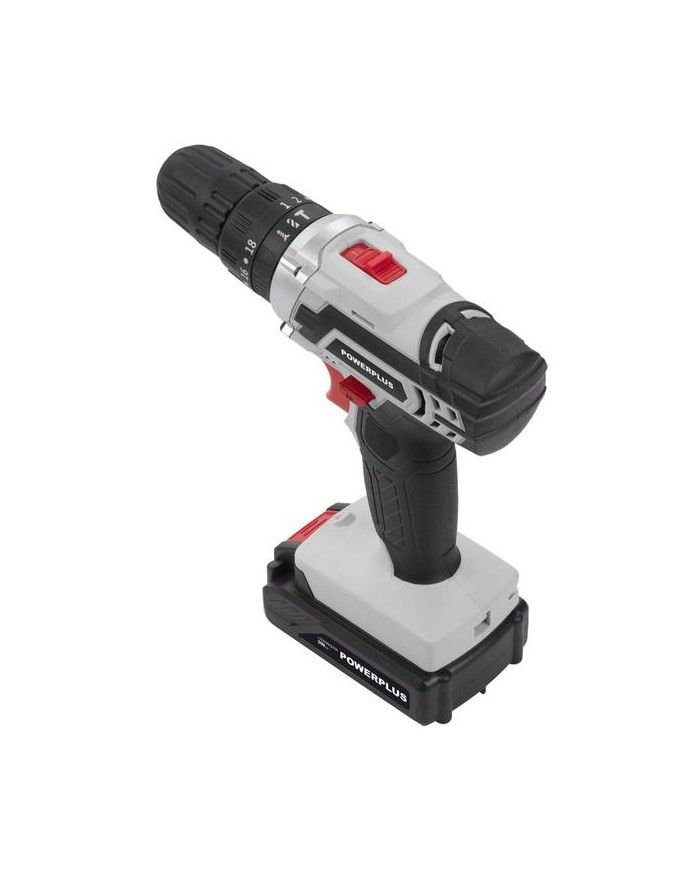 TALADRO PERCUTOR POWERPLUS 20V 1BAT 2Ah POWC1080