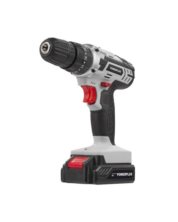 TALADRO PERCUTOR POWERPLUS 20V 1BAT 2Ah POWC1080
