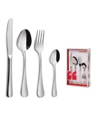 CUBIERTOS COMAS MOD. LUNA (JUEGO 24 PZAS.)