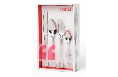 CUBIERTOS COMAS MOD. LUNA (JUEGO 24 PZAS.)
