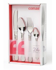 CUBIERTOS COMAS MOD. LUNA (JUEGO 24 PZAS.)