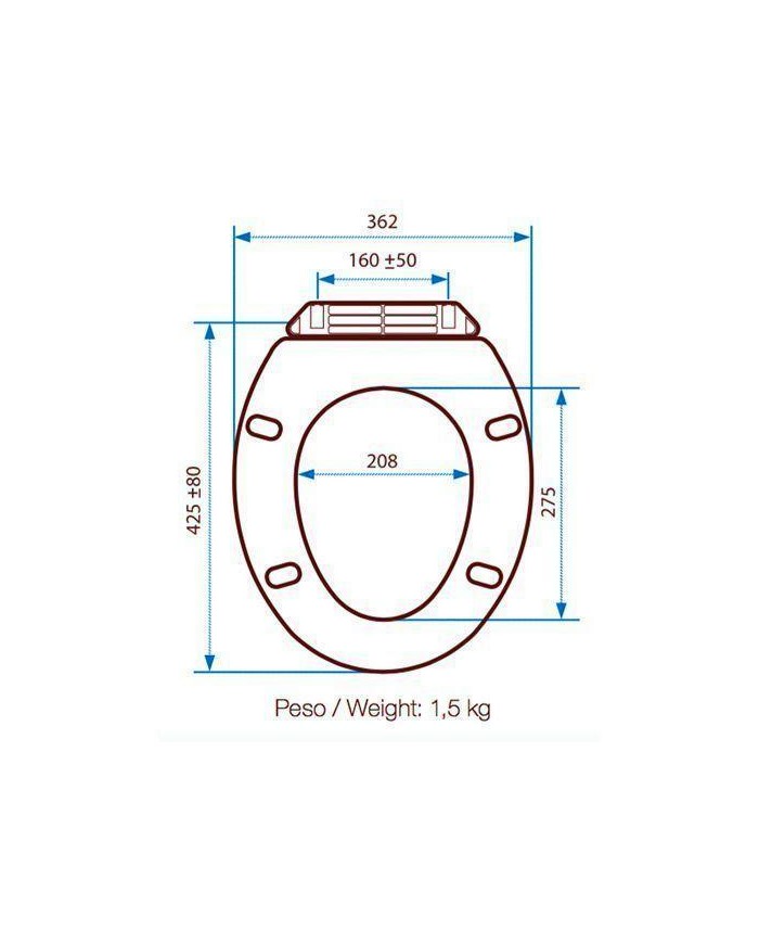 TAPA INODORO PLASTICO MIRTAK ATENAS SOFT CLOSE