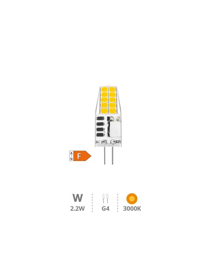 BOMBILLA LED GSC G4 2'2W. 3000K 240 LM (270º)