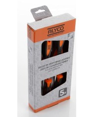 DESTORNILLADOR ALYCO RANURADOS Y PHILLIPS (JGO 5 PZS.)