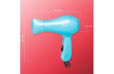 SECADOR DE PELO DE VIAJE SOGO  800 W. AZUL