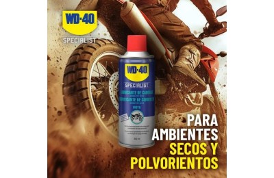 LUBRICANTE SPECIALIST MOTO CADENAS WD40 400 ML.