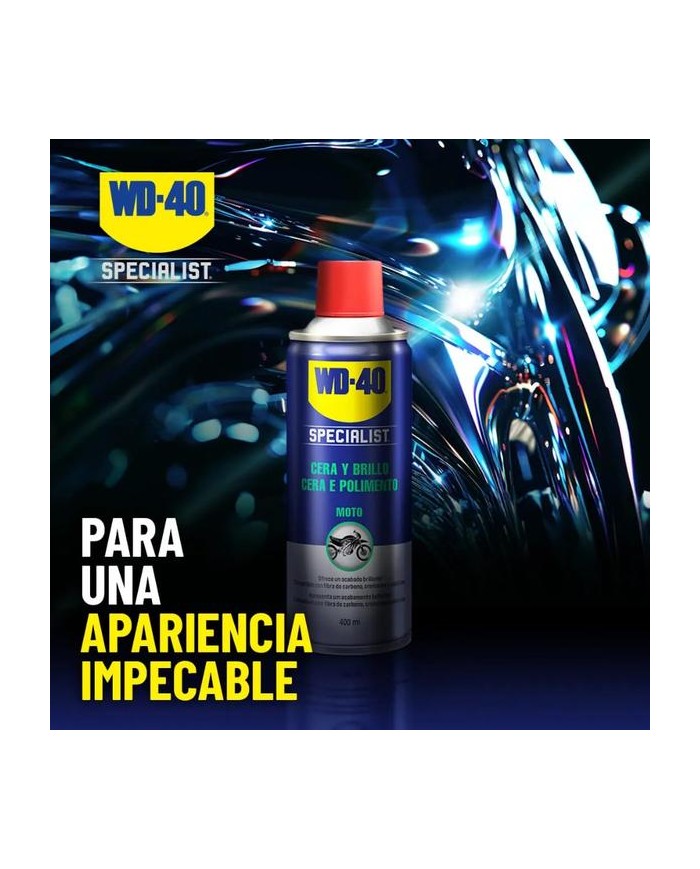 BRILLO CERA WD40 SPECIALIST MOTO 400 ML.