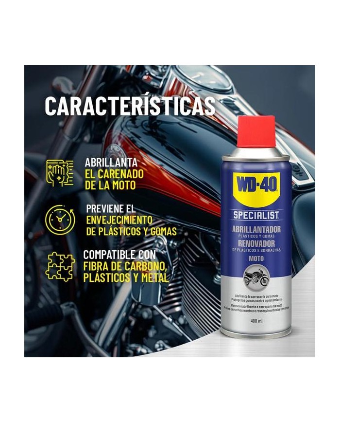 BRILLANTADOR WD40 SPECIALIST MOTO 400ML