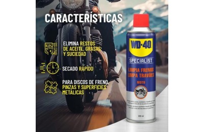 LIMPIA FRENOS SPECIALIST MOTO 500ML. WD40