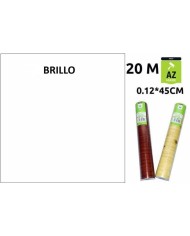 PLASTICO FORRATODO ADH. BLANCO BRILLO 45CMS.R/20 MTS.