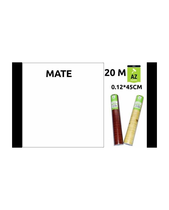 PLASTICO FORRATODO ADH. BLANCO MATE 45CMS.R/20 MTS.