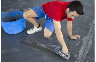 LLANA JUNTEAR 250X110MM. MANGO PLASTICO RUBI