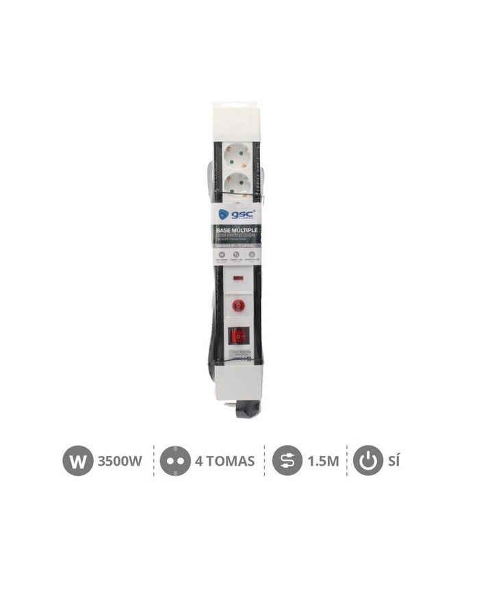 BASE GSC 4 TOMAS T.T.1'5M.INTERRUPTOR