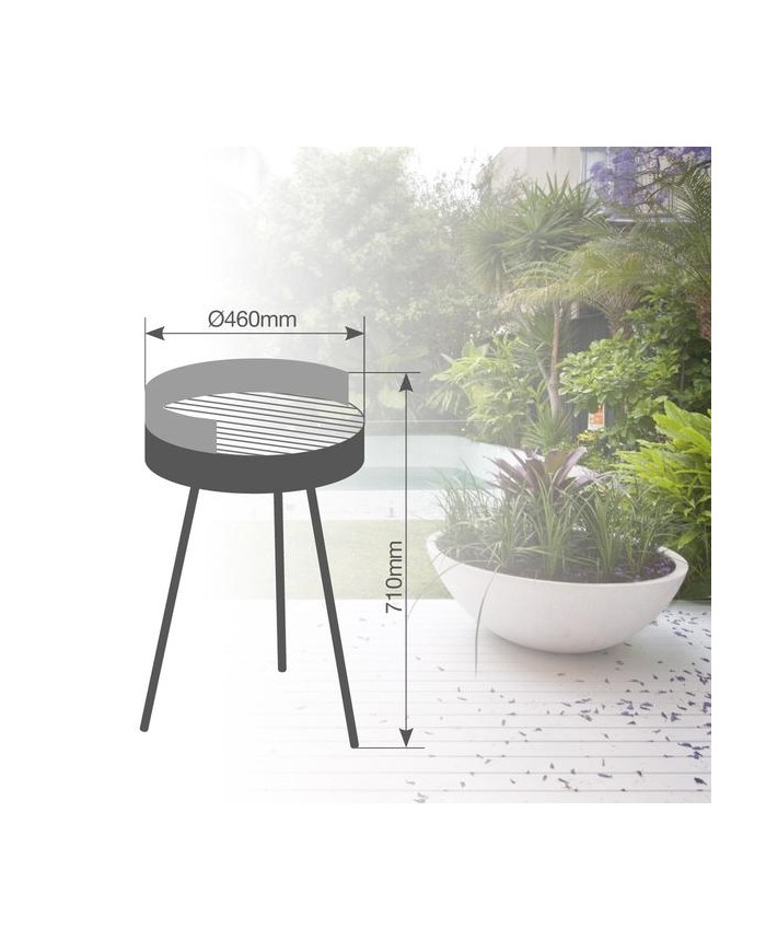 BARBACOA GSC REDONDA ACERO INOXIDABLE 46X71CMS
