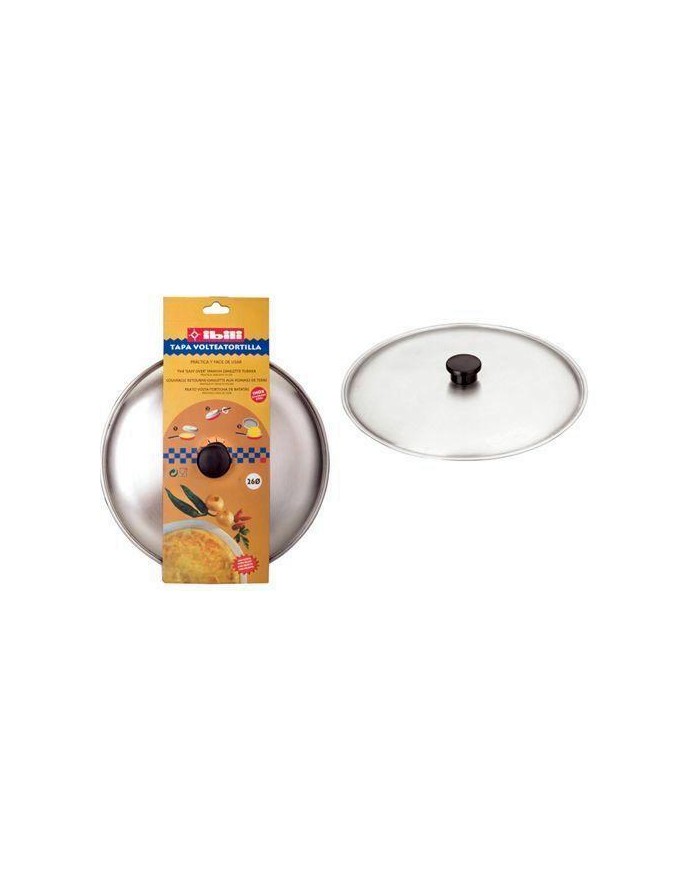 TAPA VOLTEATORTILLAS IBILI INOX. 30CMS.