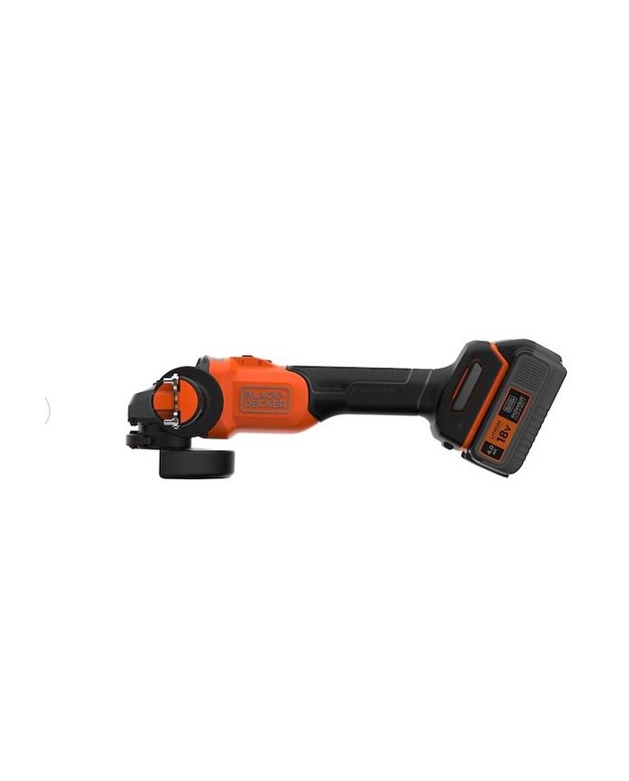 AMOLADORA 115MM. 18V. BATERIA+CARGADOR 4AH. B&D