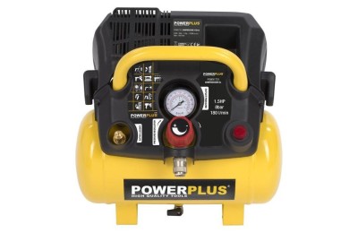 COMPRESOR 1100W.  6L. SIN ACEITE POWERPLUS