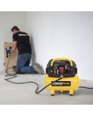 COMPRESOR 1100W.  6L. SIN ACEITE POWERPLUS