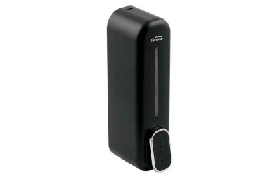 DISPENSADOR GEL MANUAL NEGRO 350 ML.