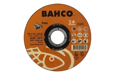 DISCO BAHCO C/INOX 1'0X115MM.