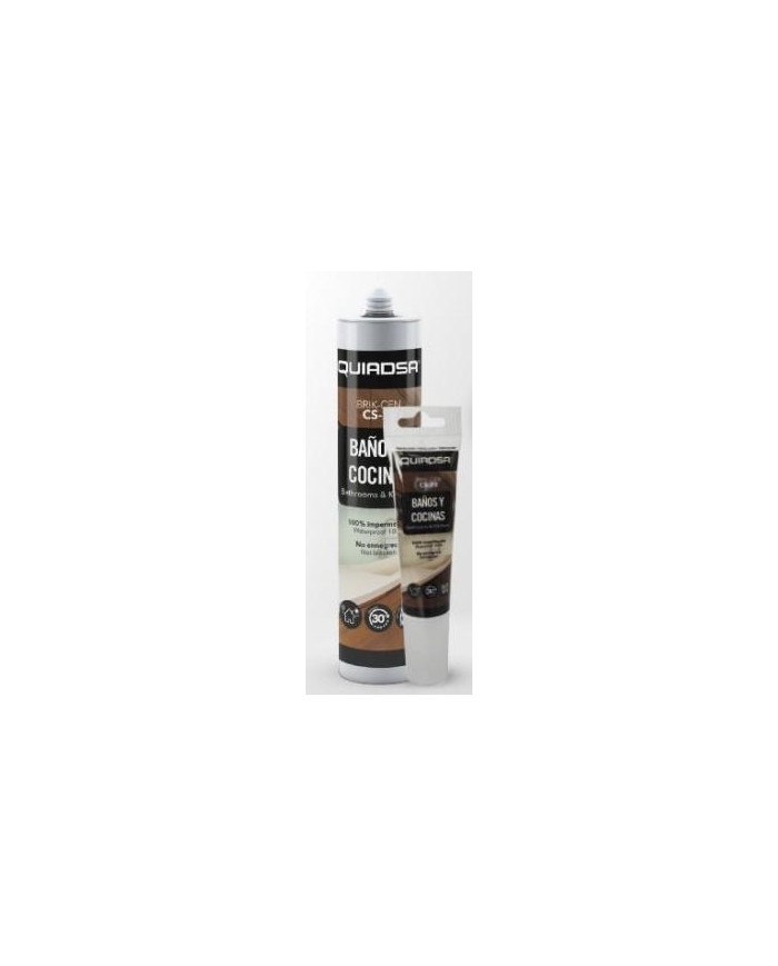 SILICONA BAÑO/COCINA 280ML. BLANCA QUIADSA