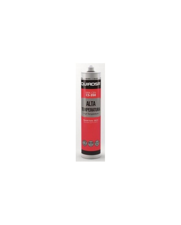 ADHESIVO ALTA TEMPERATURA NEGRO 290ML. QUIADSA