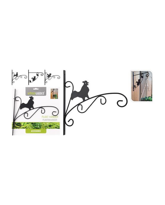 COLGADOR PLANTAS PROGARDEN FORJA NEGRO