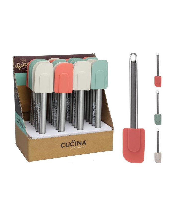 ESPATULA SILICONA M/INOX. LA CUCINA 24CM