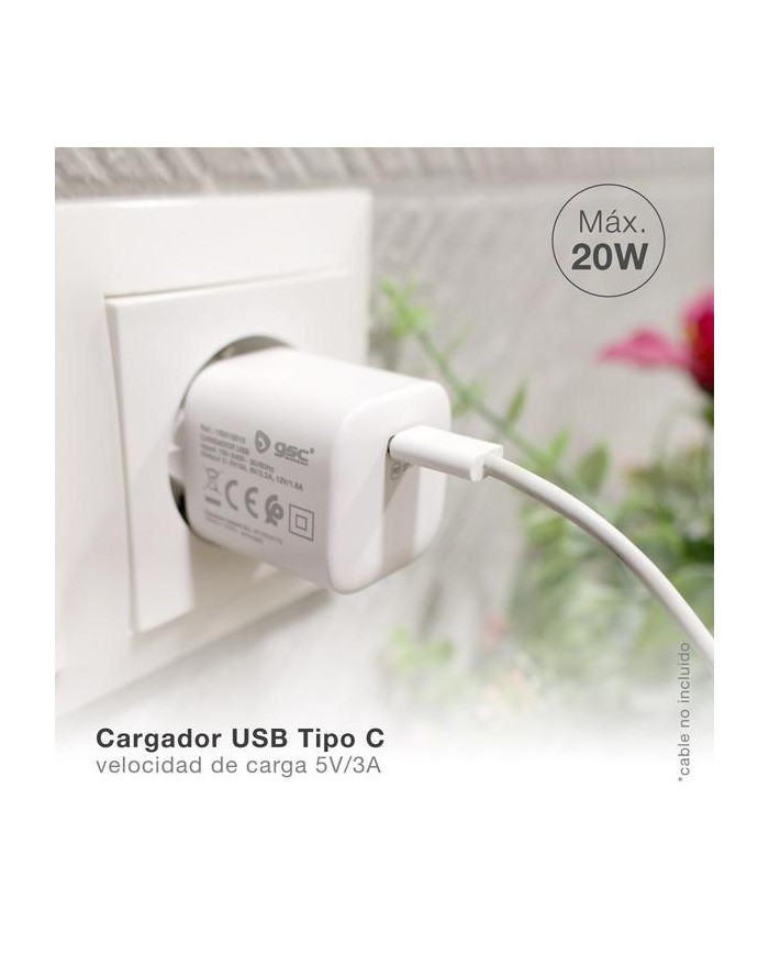 CARGADOR GSC 240V. A USB TIPO C