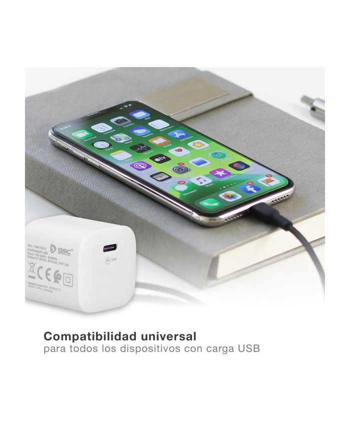 CARGADOR GSC 240V. A USB TIPO C