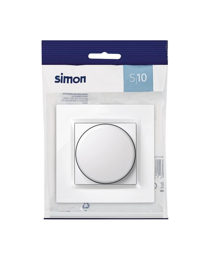 REGULADOR LED SIMON 10 BLANCO 8'4X8'4X4'5 CMS.