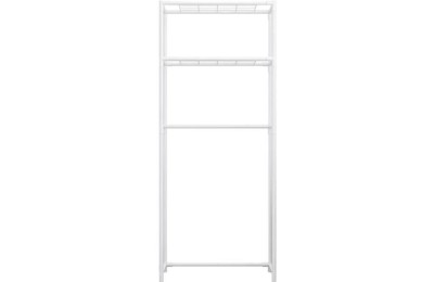 ESTANTERIA BAÑO 7H 2 BALDAS BLANCA 68X27'8X134CMS.