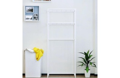 ESTANTERIA BAÑO 7H 2 BALDAS BLANCA 68X27'8X134CMS.