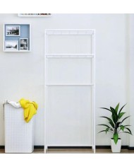 ESTANTERIA BAÑO 7H 2 BALDAS BLANCA 68X27'8X134CMS.