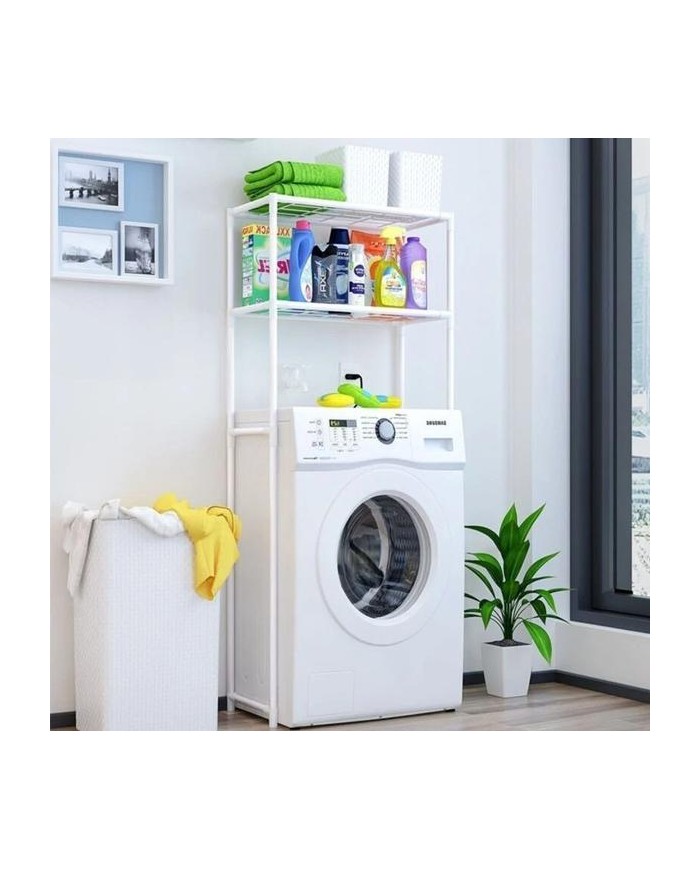 ESTANTERIA BAÑO 7H 2 BALDAS BLANCA 68X27'8X134CMS.