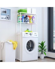 ESTANTERIA BAÑO 7H 2 BALDAS BLANCA 68X27'8X134CMS.