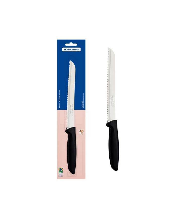 CUCHILLO TRAMONTINA MOD.PLENUS PANERO 200 MM.